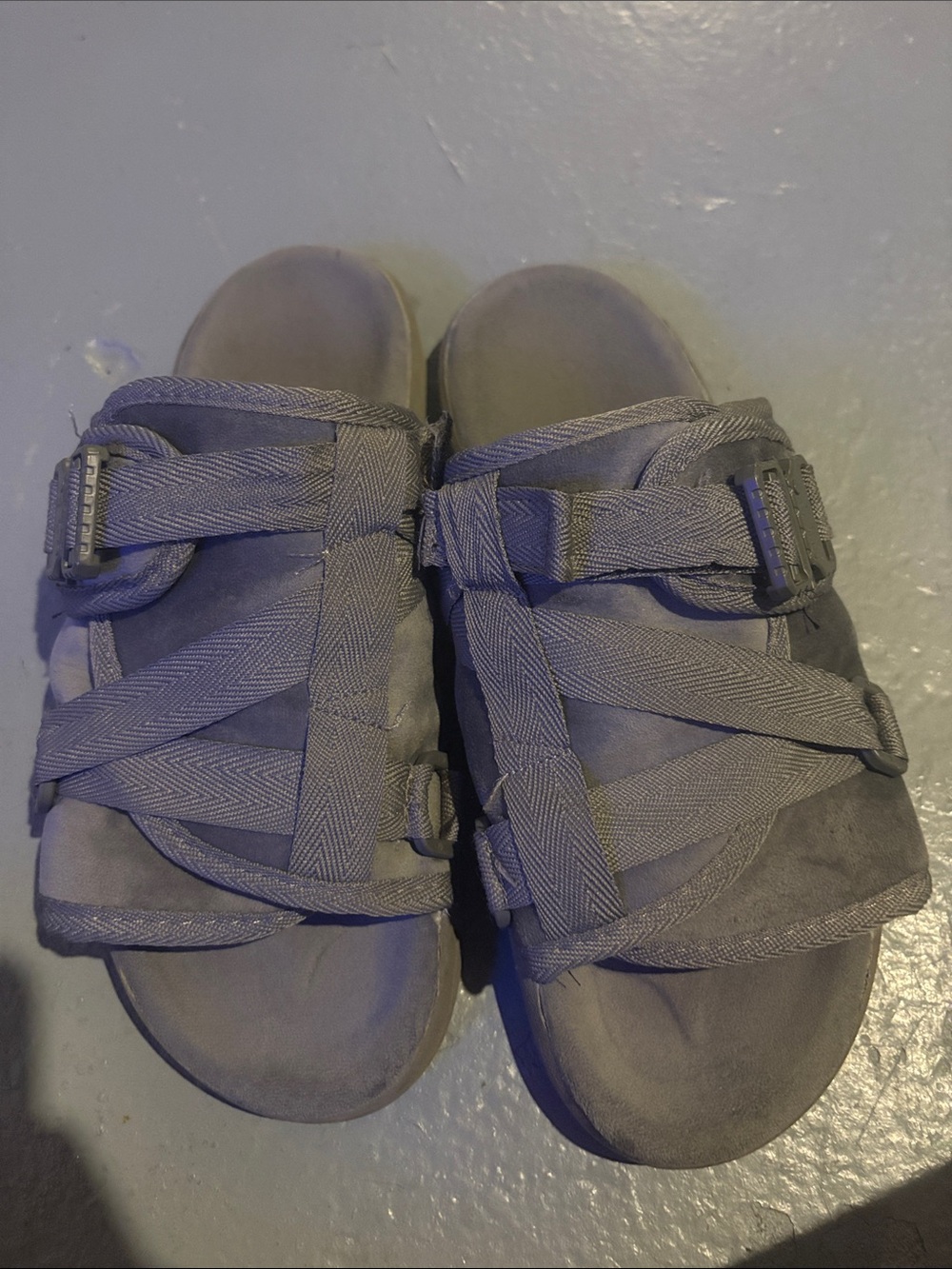 Men's Casual Slip-On Sandals in Gray